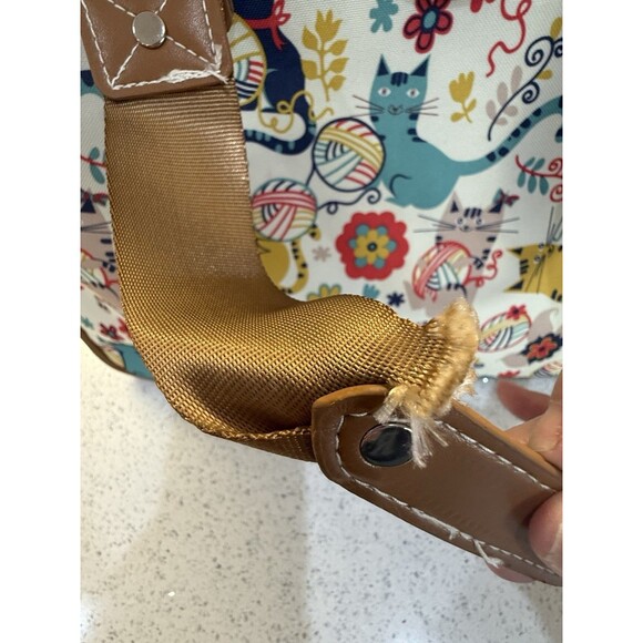 Lily Bloom Large Travel Tote Bag Cats Kitten Design Colorful 18" Luggage - Picture 15 of 16